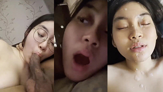 Bokep Indo Mahasiswi Amoy Cantik Kacamata Crot Di Muka