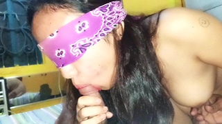 Bokep Indo Pasutri BDSM Blindfold Sepong 1